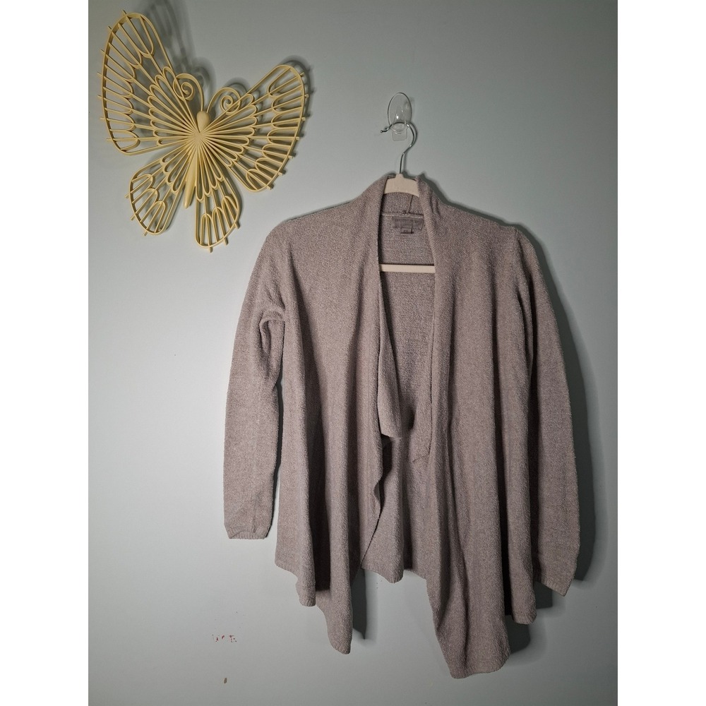 Barefoot Dreams CozyChic Lite Circle Cardigan Taupe Mauve Size 8/10